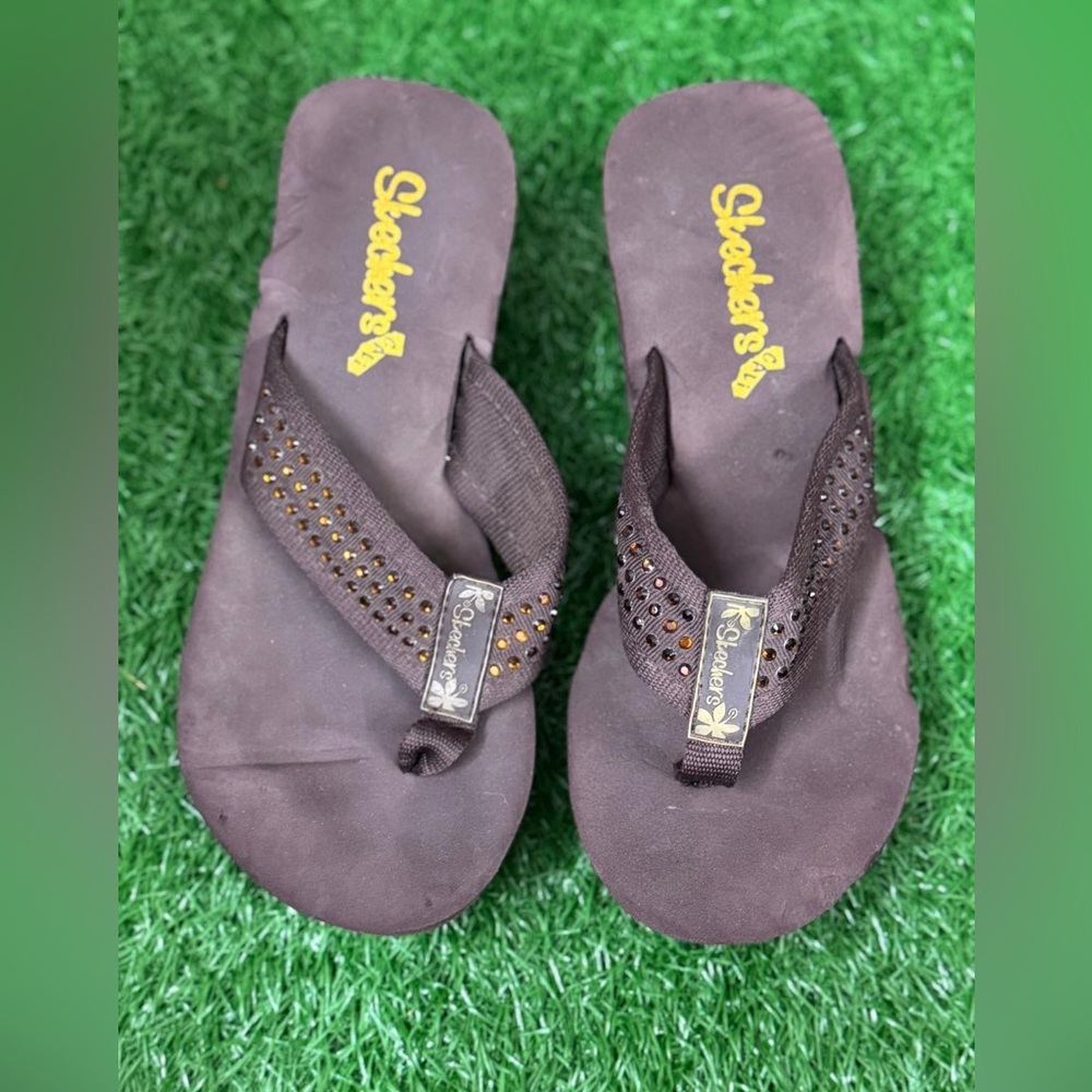 Skechers Women's Brown platform Sandals Size 6/6.5